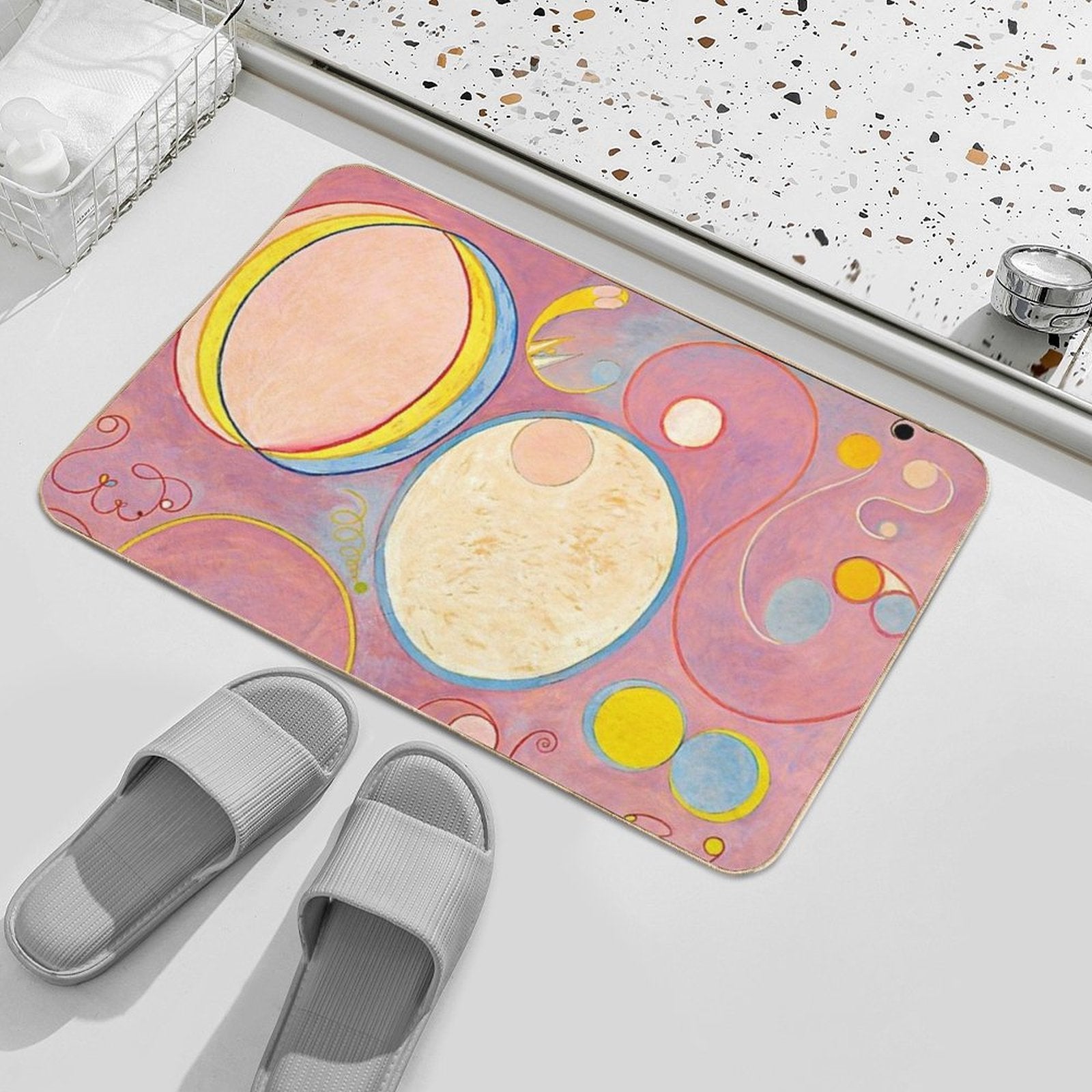 The Ten Largest No. 8 Adulthood - Hilma Af Klint  Rapid-Drying Bath Mat