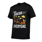Tacos for Everyone Christmas Taco Funny Xmas Santa Family  Tagless Design T-Shirt