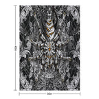 Spider Silver Black Eco-conscious Throw Blanket