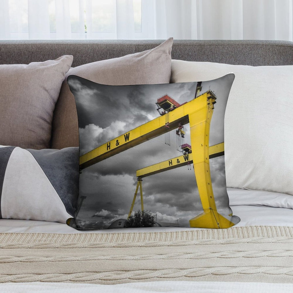 Belfast Shipyard 7 Soft Bedroom Essential Throw Pillow
