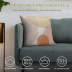 Abstract Art Mid Century Art Soft Reinforced Edging Throw Pillow