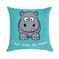 I Just Really Like Hippos Soft Anti-Pilling Throw Pillow
