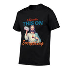 I Sprinkle This On Faith Everything Jesus Meme Saying  Fade-proof Color T-Shirt