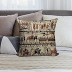 Tapisserie Bayeux - The Bayeux Tapestry Soft Decorative Cover Throw Pillow