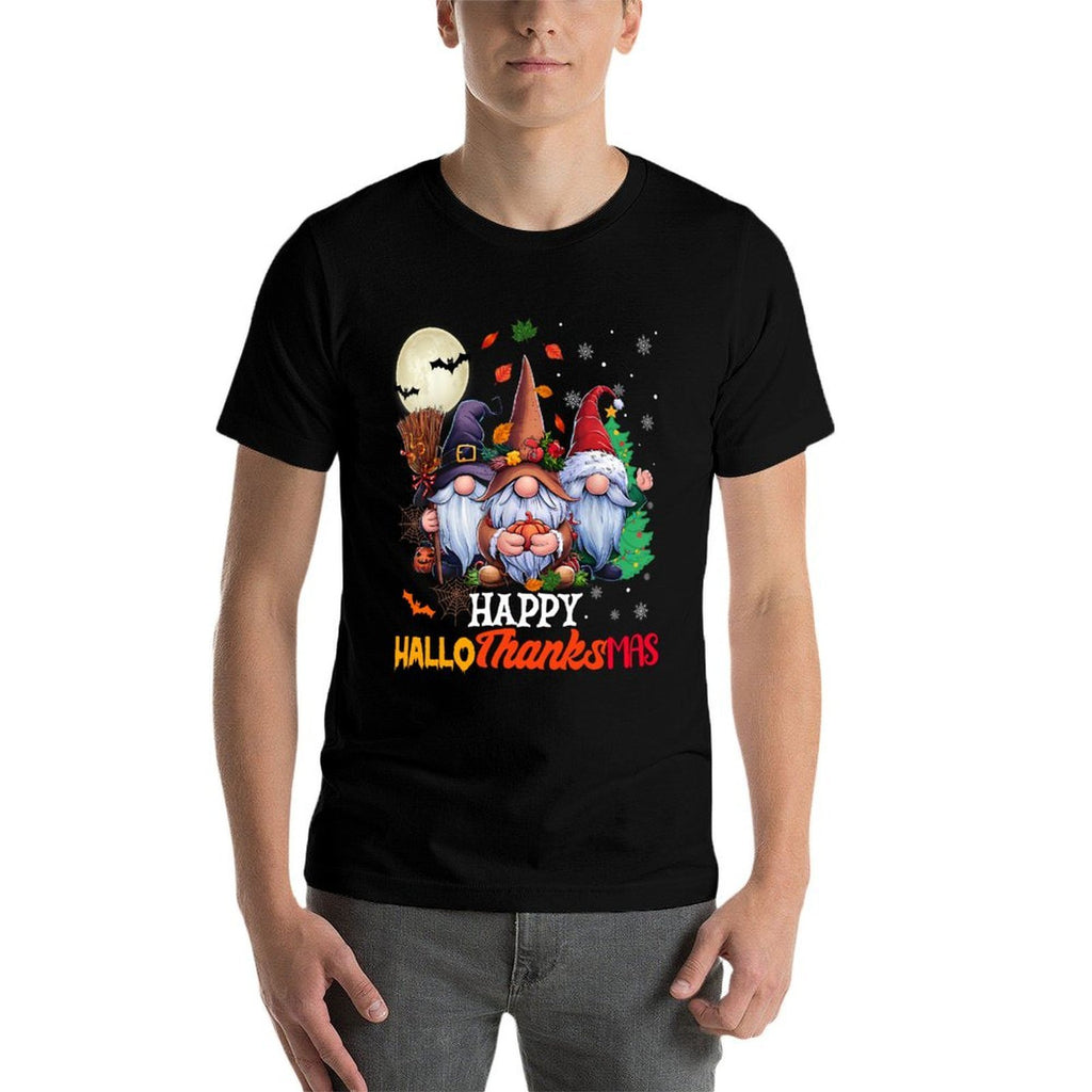 Happy Hallothanksmas Gnomes Lover Halloween Merry  Affordable Price T-Shirt