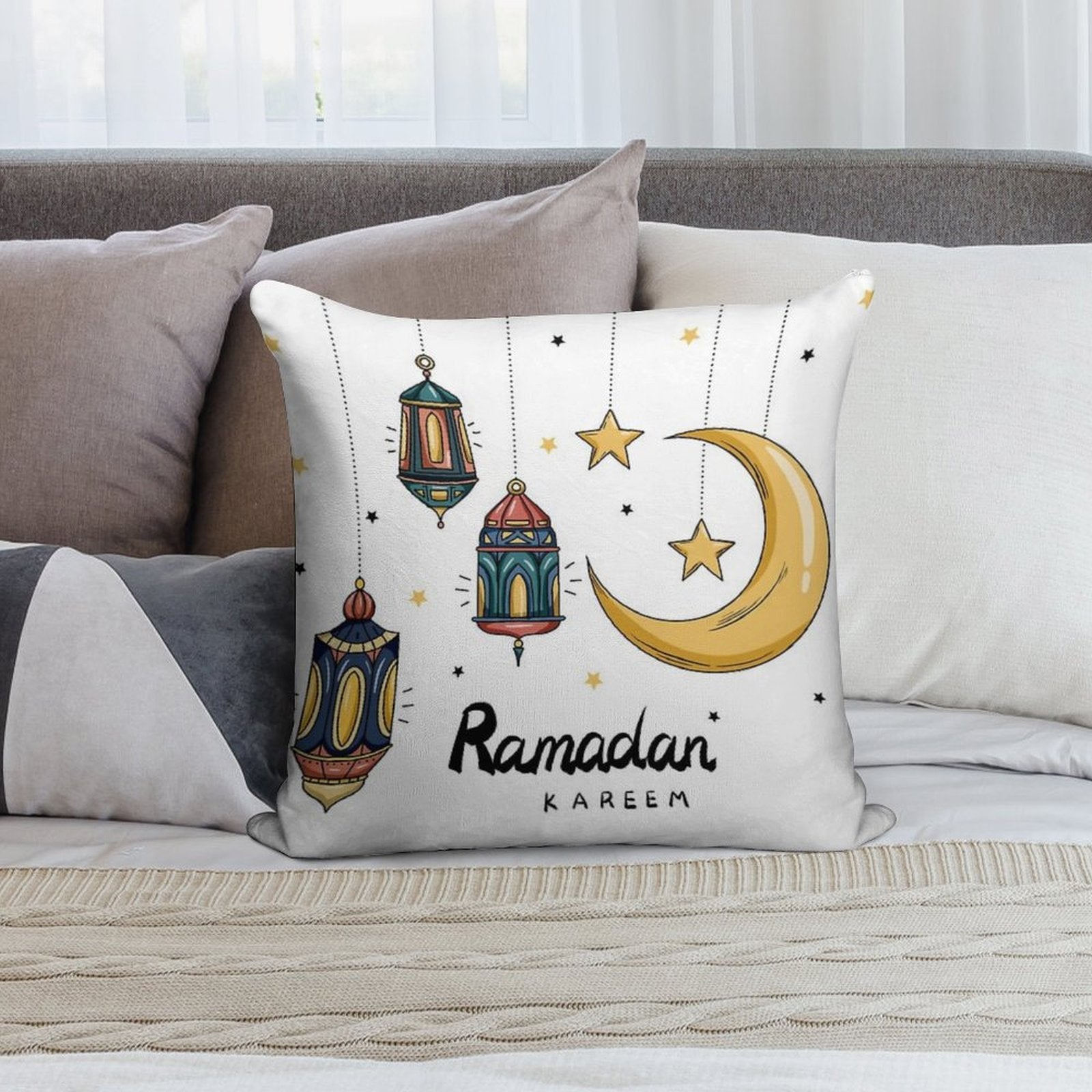Ramadan Kareem Gifts Soft Warmth Comfort Throw Pillow