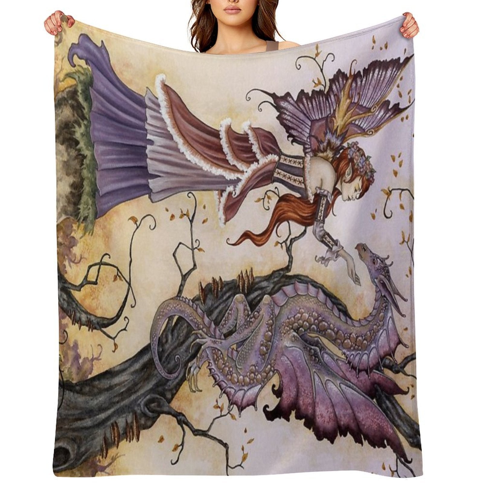 The Dragon Charmer Lightweight Throw Blanket