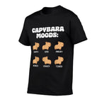 Capybara Moods Funny Capybaras  Odor-resistant T-Shirt