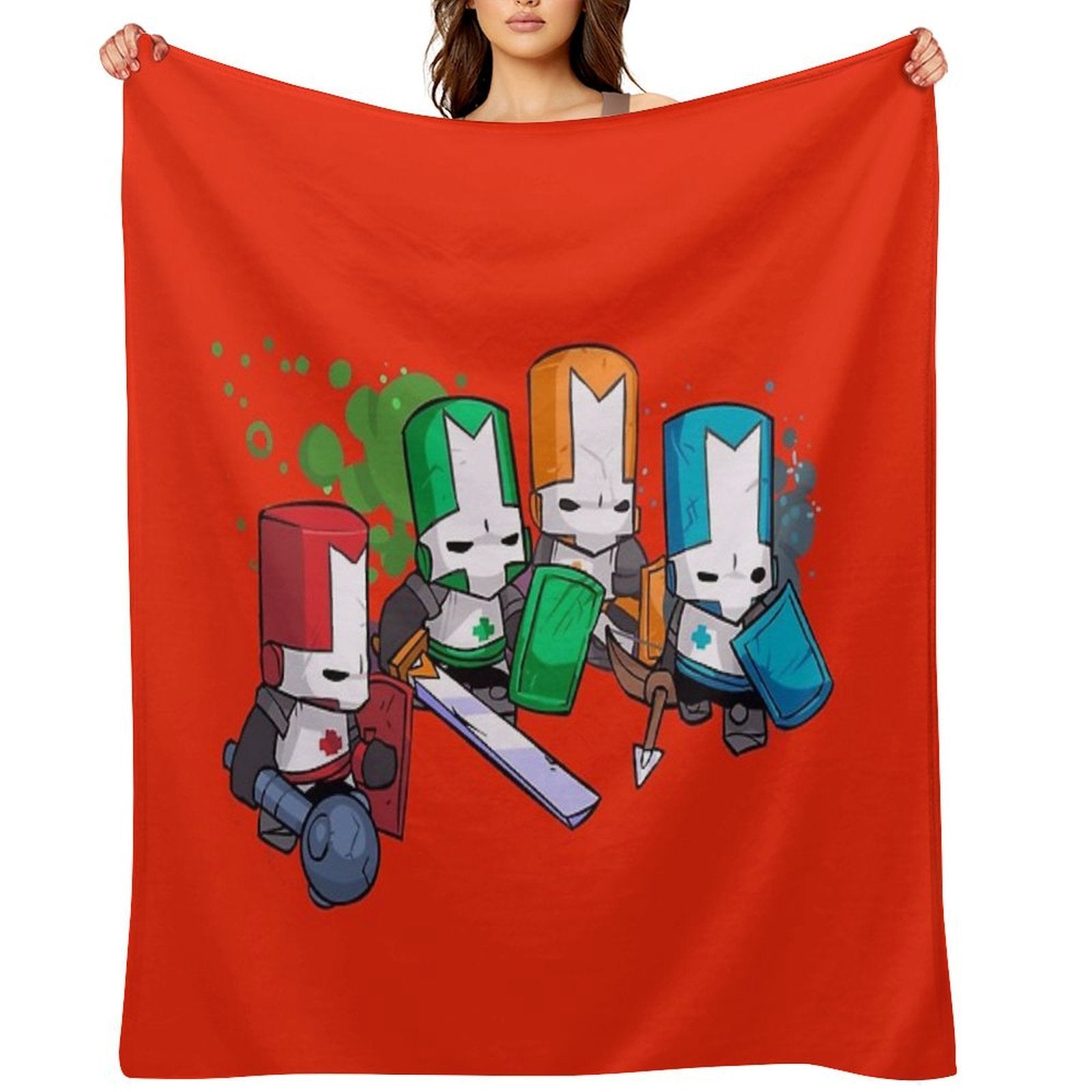 Castle Crashers Velvety-soft Throw Blanket