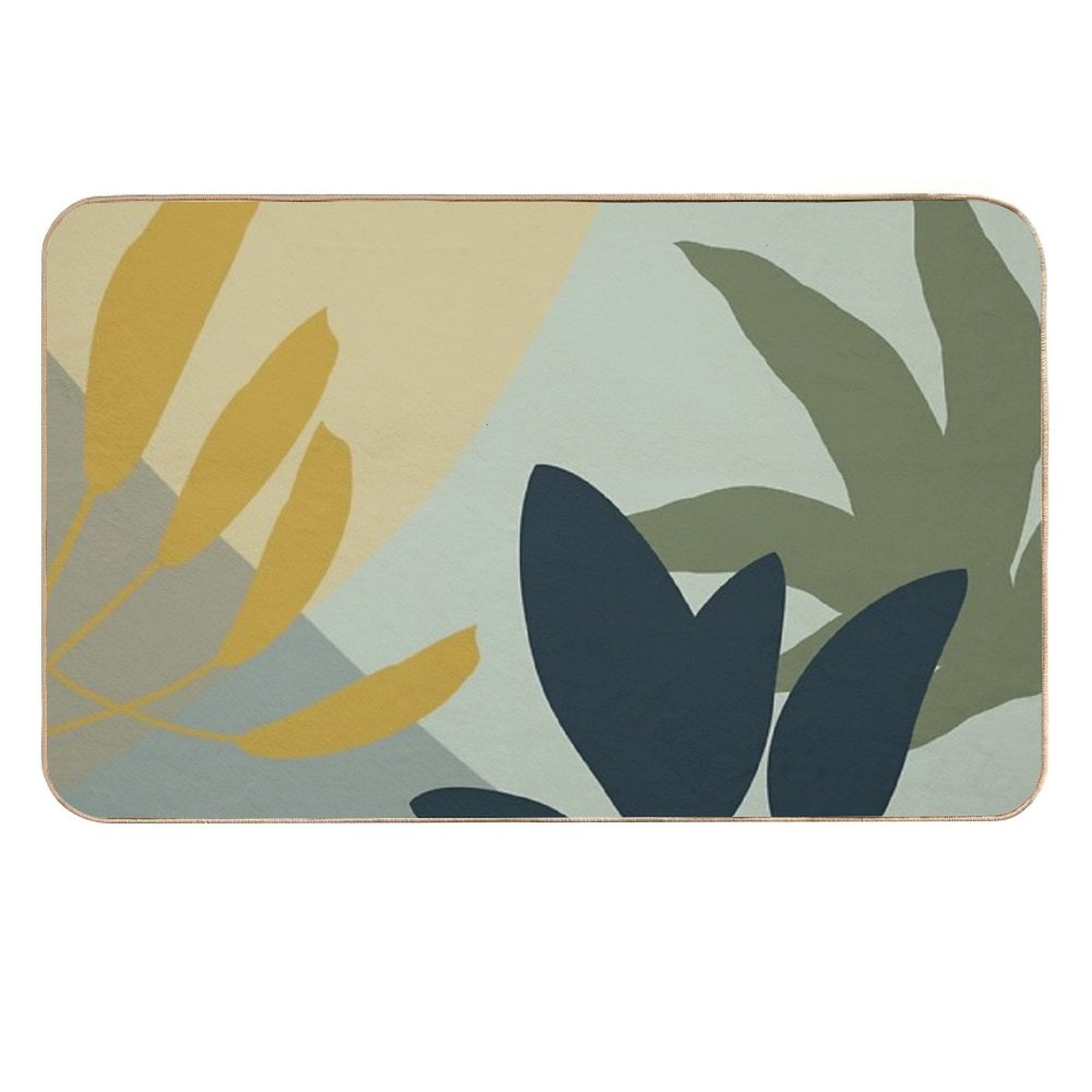Modern Tropics Abstract Art Design  Versatile Bath Mat