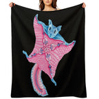 Flying Squirrel Totem Gift-ready Throw Blanket