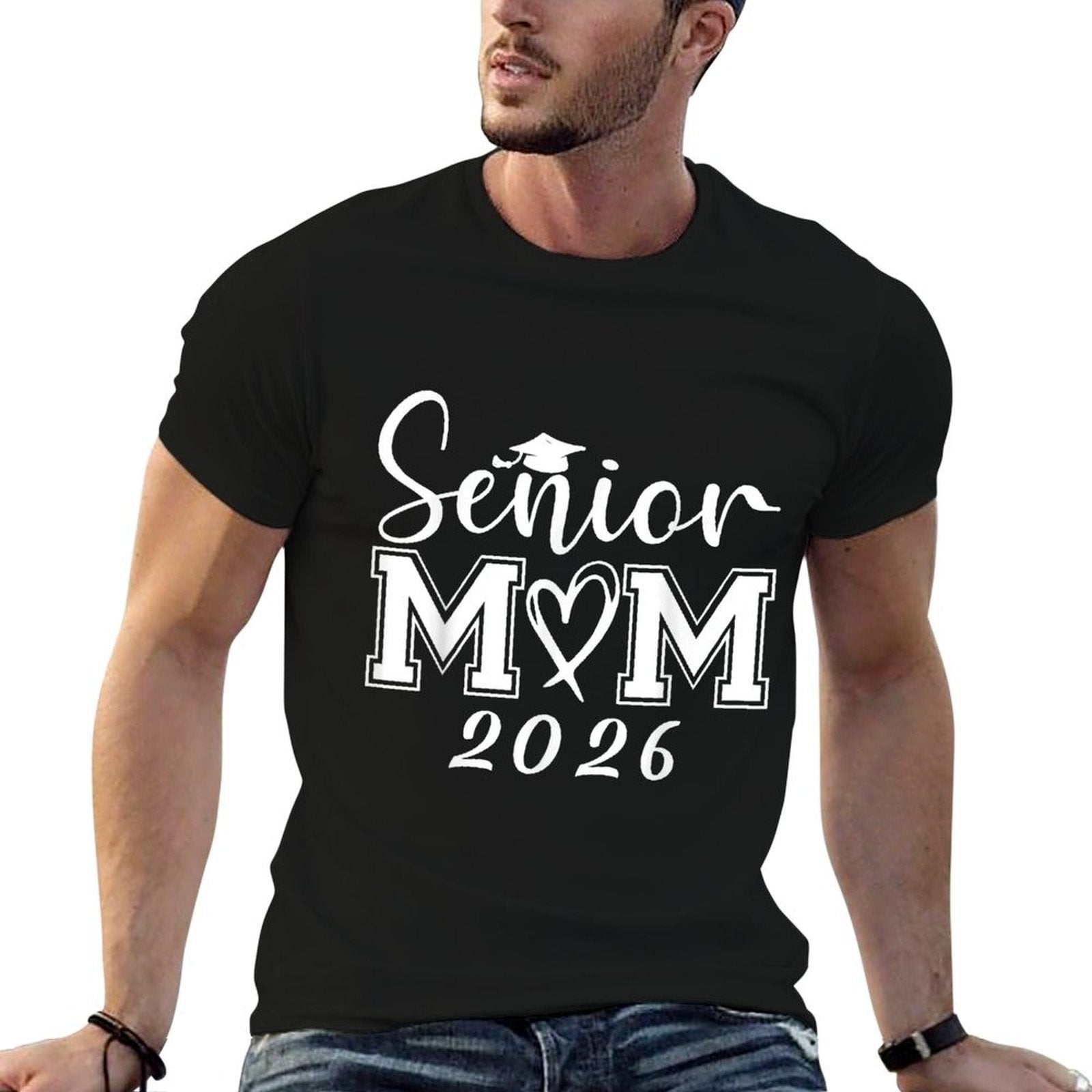 Mom Senior 2026 Proud Mom Of A Class Of 2026 Graduate Mother  Slim-fit Cut T-Shirt
