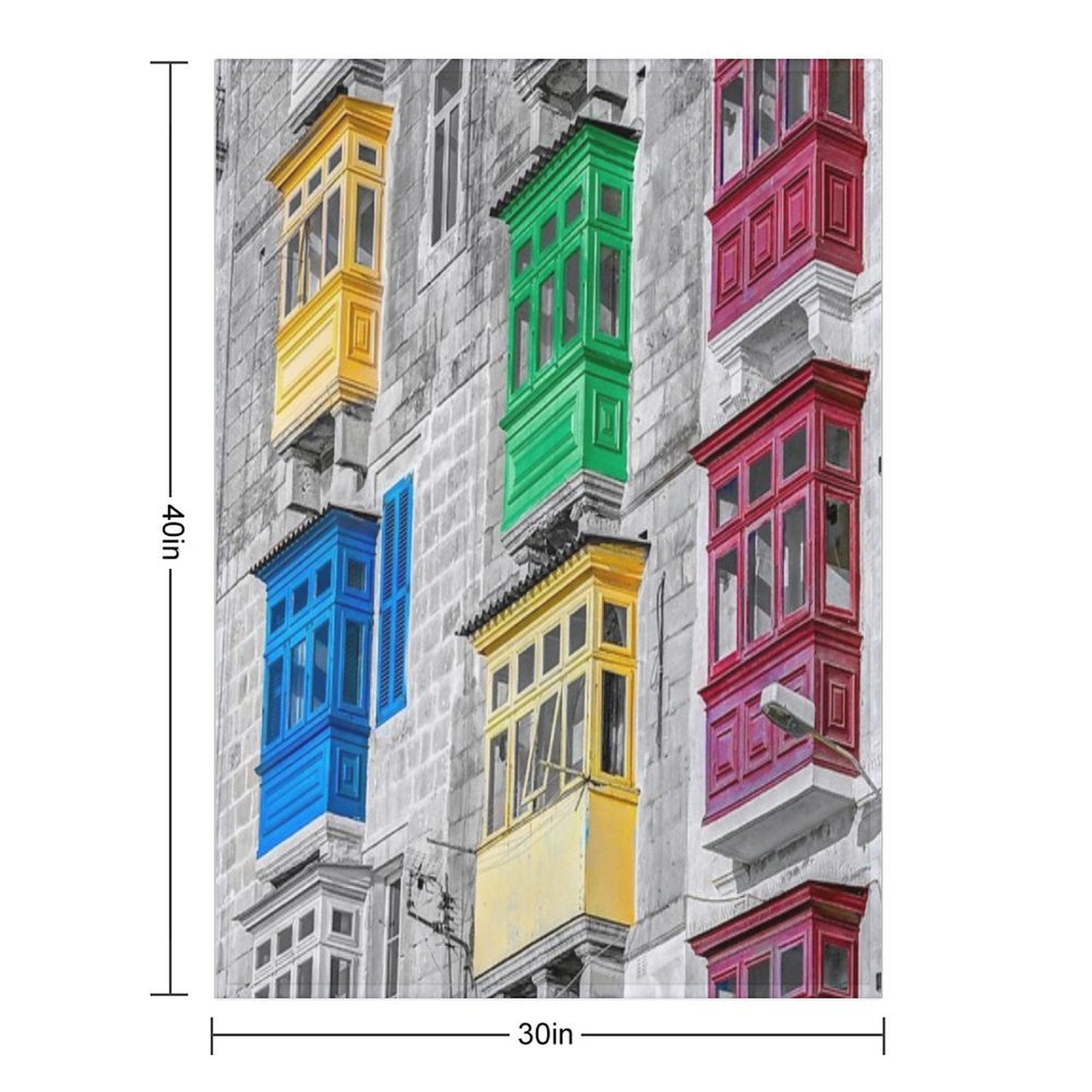 Maltese House Travel-friendly Throw Blanket