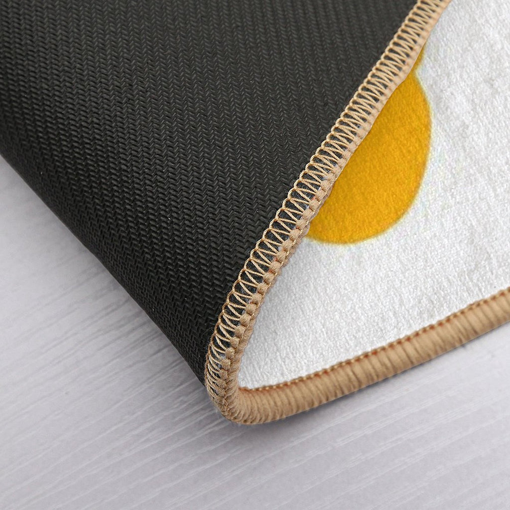 Dinosaur Feet  Dino Footprints  Mustard Yellow  Toxin-Free Bath Mat