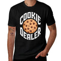Cookie Dealer Funny Kids Men Women Cookie Baking Crew  Rolled Sleeves T-Shirt