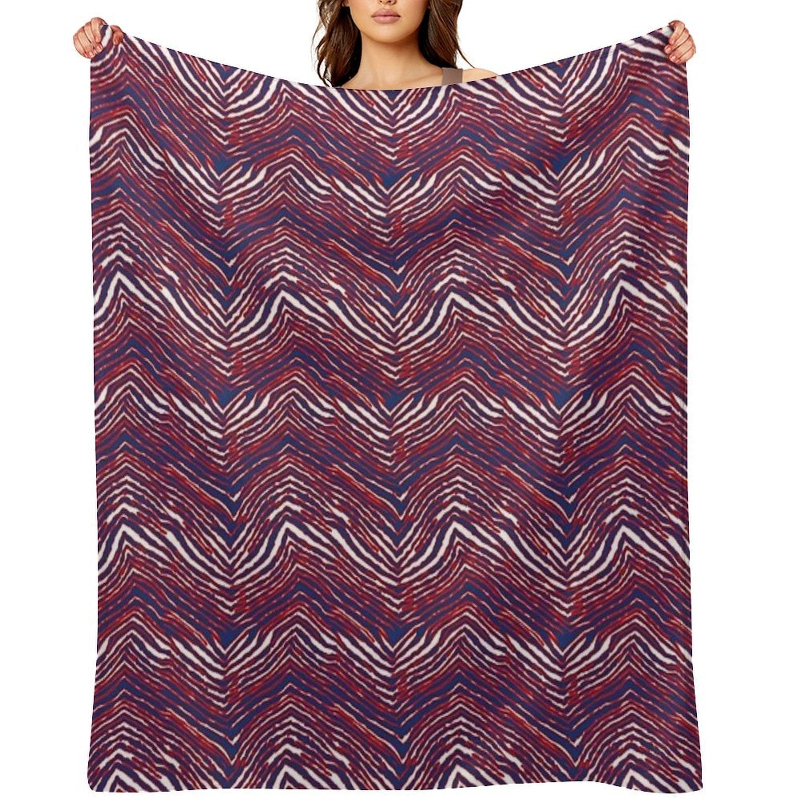 Buffalo ZigZag Pattern Gift-ready Throw Blanket