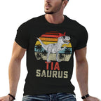 Tiasaurus T Rex Dinosaur Tia Saurus Family Matching  Versatile T-Shirt