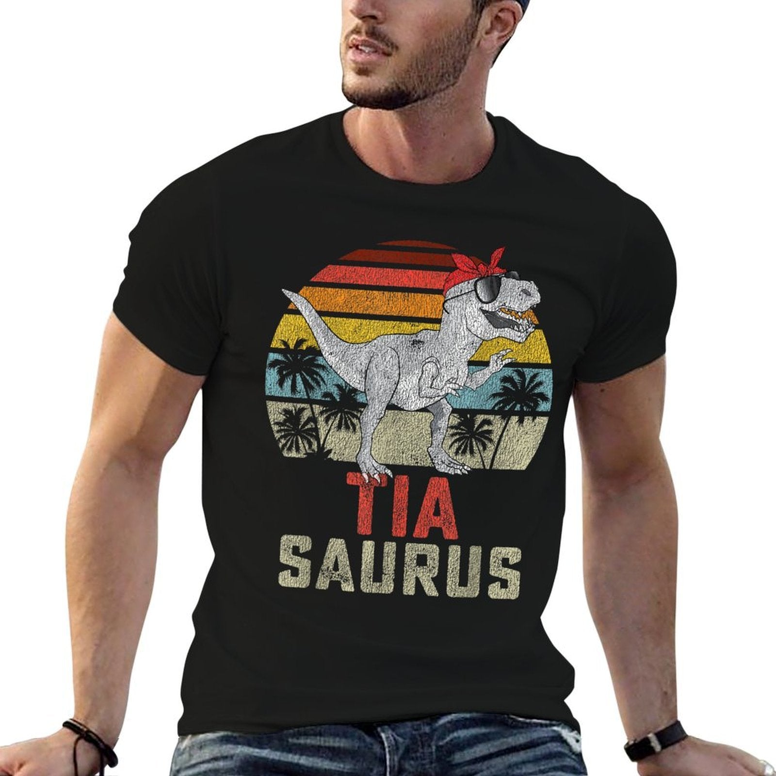 Tiasaurus T Rex Dinosaur Tia Saurus Family Matching  Versatile T-Shirt