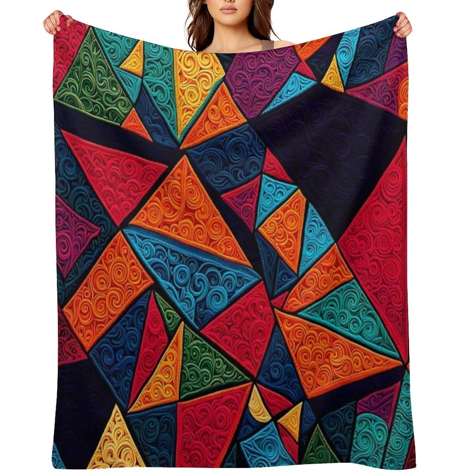Colored Textures Series 21 Anti-pilling Throw Blanket