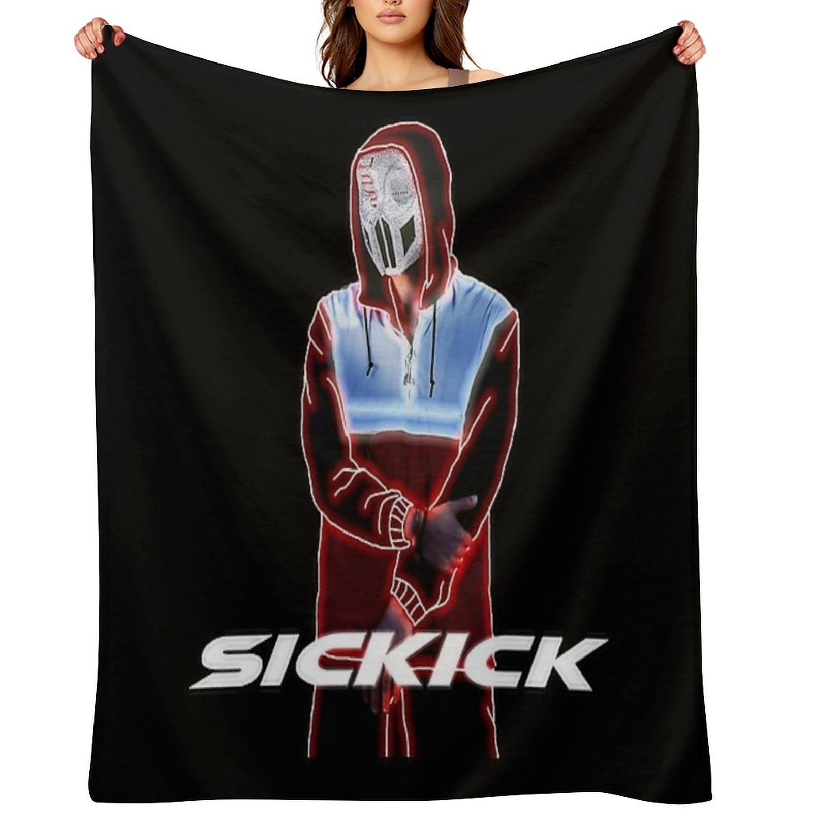 Sickick Music S!ckK!ck Lightweight Throw Blanket