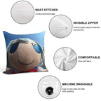 Cirno Fumo Close Up  Fumo Fumo Plush Soft Home Decor Throw Pillow