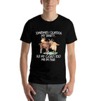 Funny Goat Tee for Crazy People Who Speak with Goats  Oversized Silhouette T-Shirt