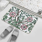 William Morris Wild Rose Wallpaper  Eco-Friendly Bath Mat