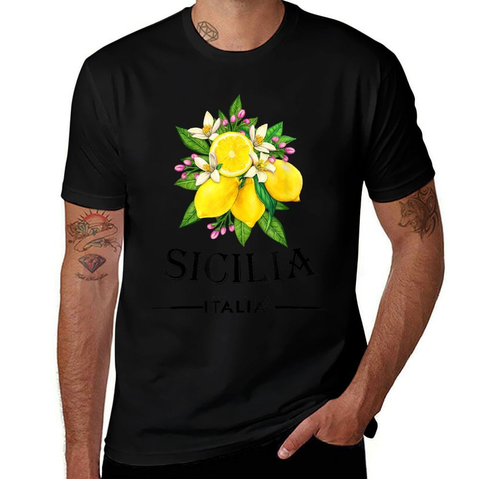 Sicily Italy Fresh Italian Lemons For Sicilians  Affordable Price T-Shirt