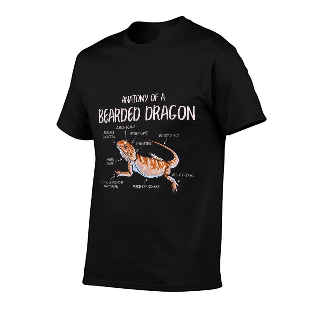 Anatomy Of A Bearded Dragon Pet Reptile Lizard Lovers Funny  Vintage-inspired T-Shirt