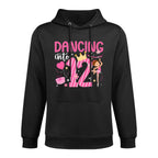 12th Birthday Dance Girl Twelve Year Old Dancer Birthday Premium Cotton-Polyester Blend Hoodie