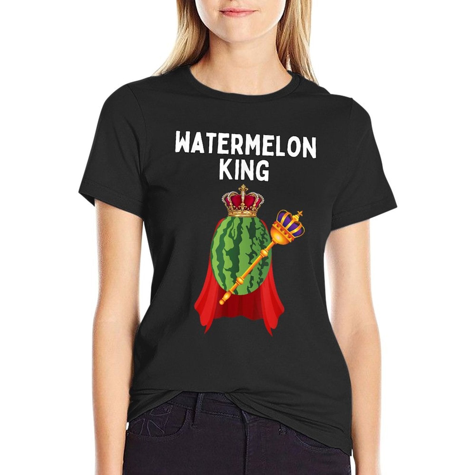 Watermelon King Funny Watermelon Lover Humor  Versatile T-Shirt