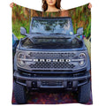 2022 Black Ford Bronco Shrink-resistant Throw Blanket