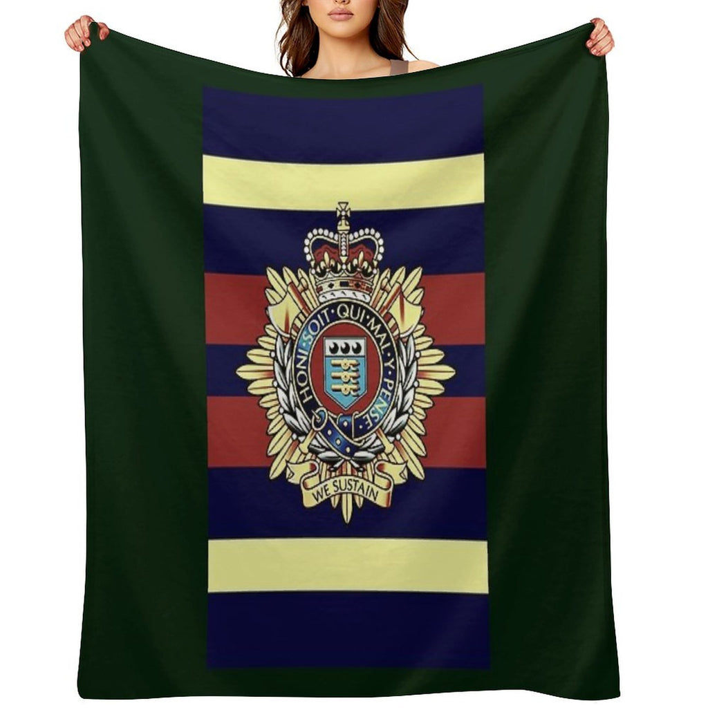 Royal Logistics Corps RLC CAP BADGE Multi-functional Throw Blanket
