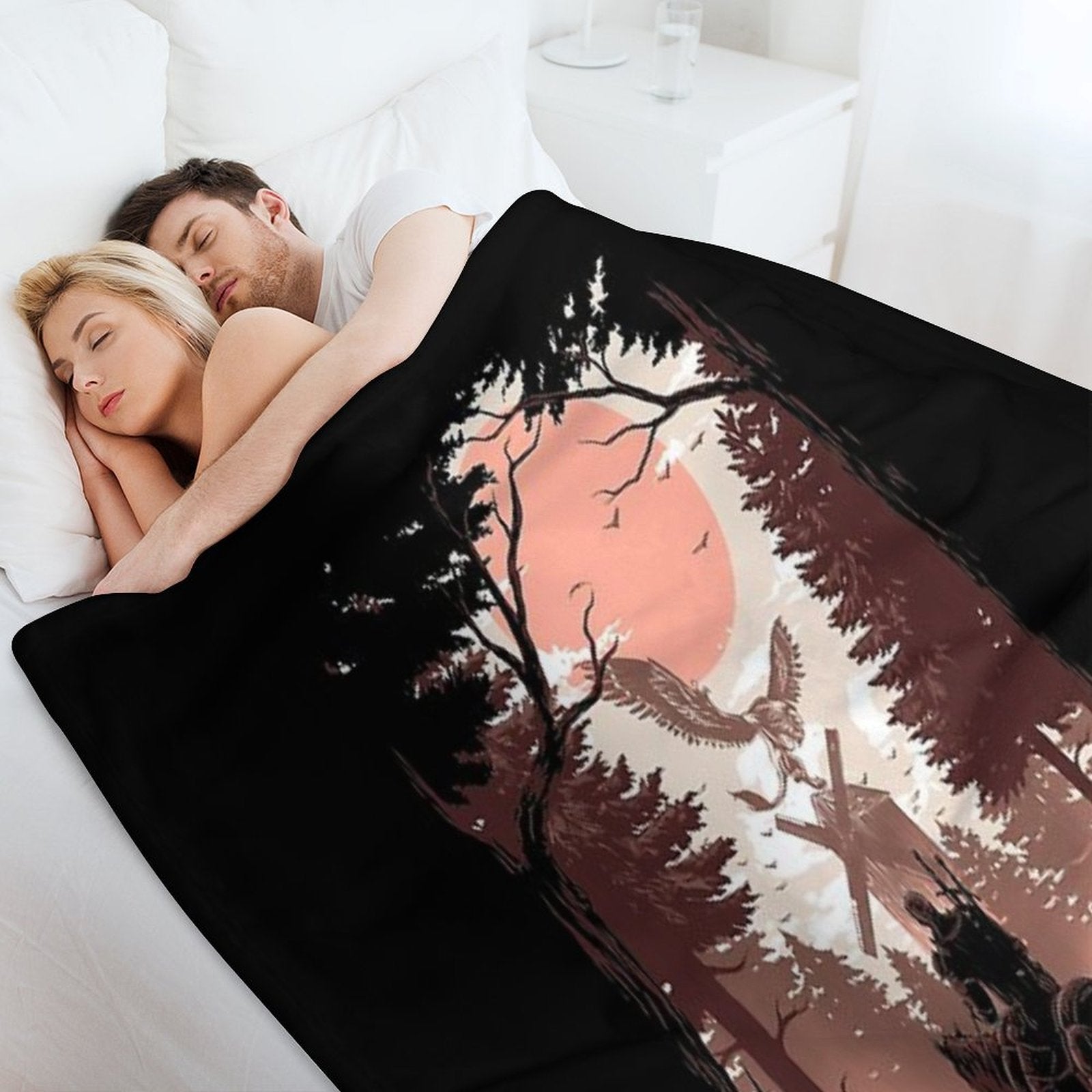 The Wild Hunt Easy Care Throw Blanket