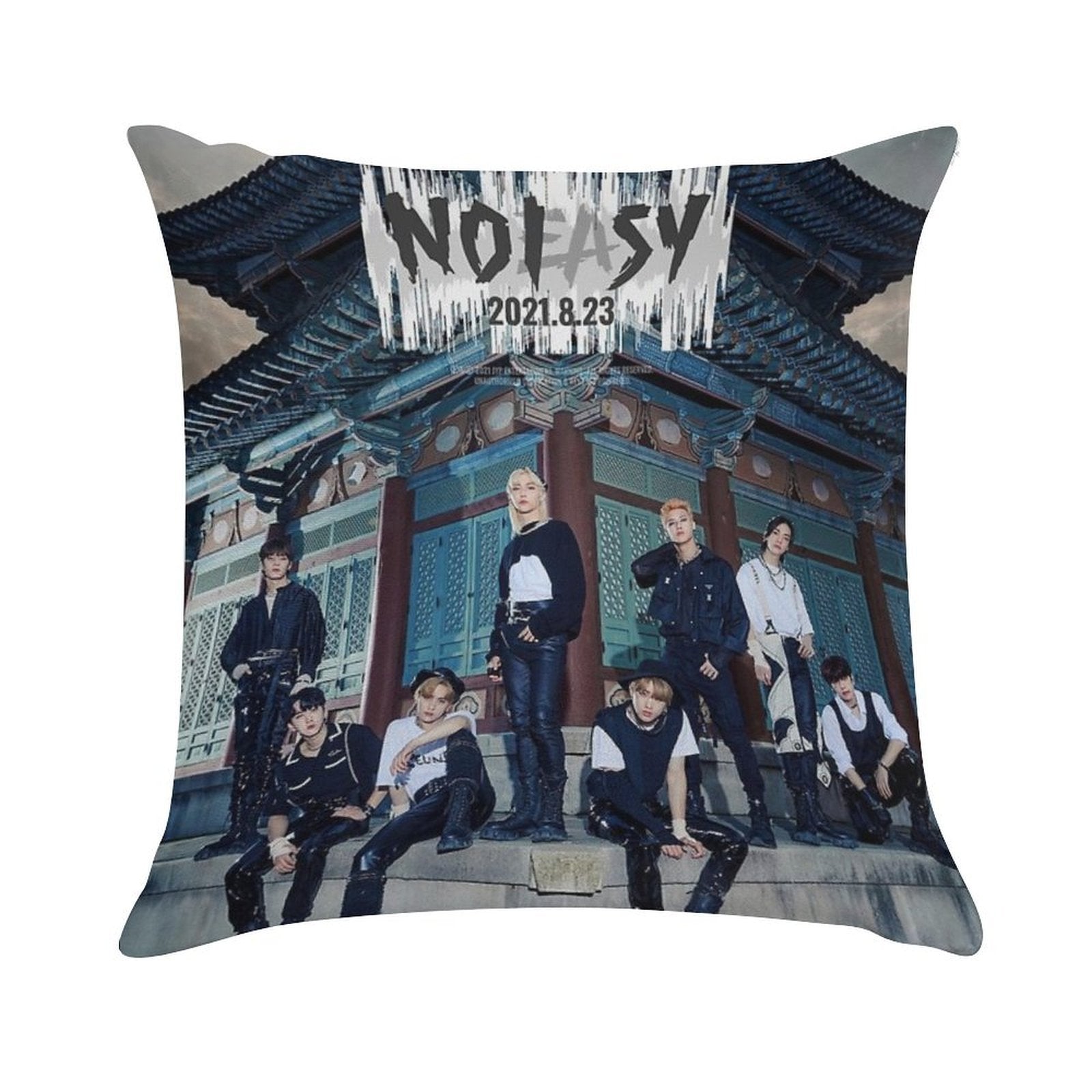 No Easy - Stray Kids Album Cover Soft Style Accent Throw Pillow