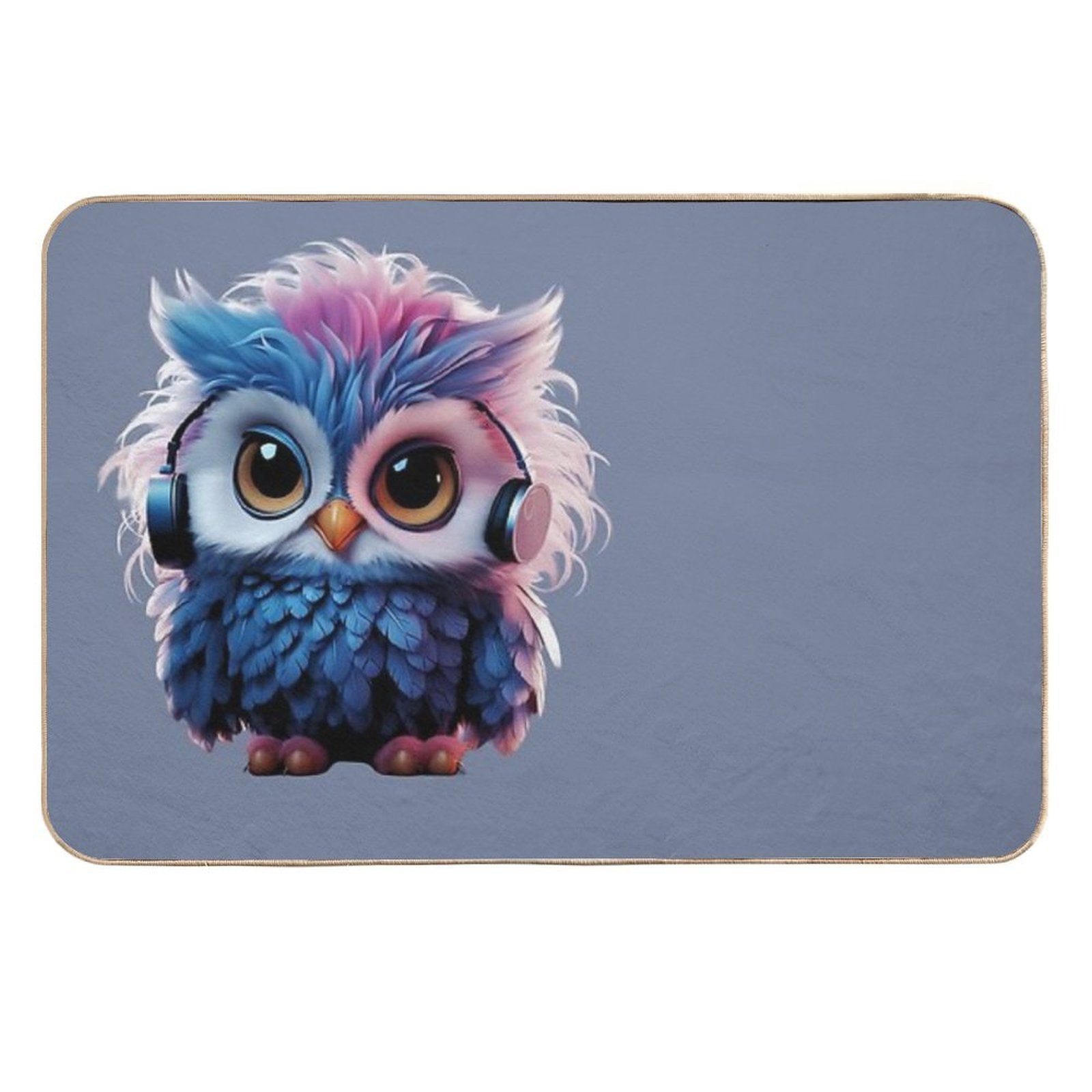 Cutie Owl #2  Absorbent Bath Mat