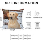 Yellow Lab Soft Fade-Resistant Throw Pillow