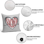 Sacred Heart University Soft Skin-Friendly Throw Pillow