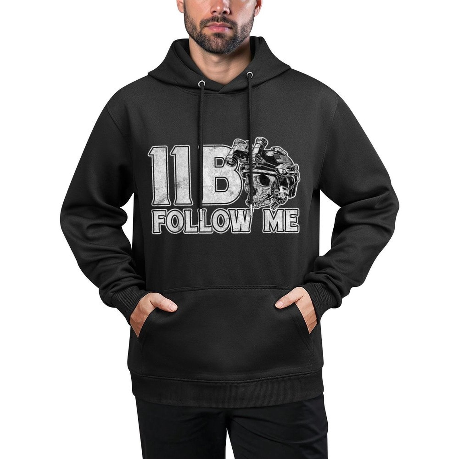 11 Bravo 11B Infantryman Combat Infantry Grunt Vintage Customizable Surface Hoodie