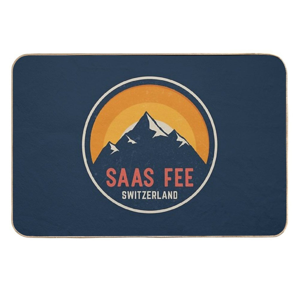 Saas Fee Switzerland Mountain Design  Multi-Purpose Bath Mat