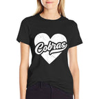 Vintage Cobras High School Spirit Go Cobras Love  Cotton T-Shirt