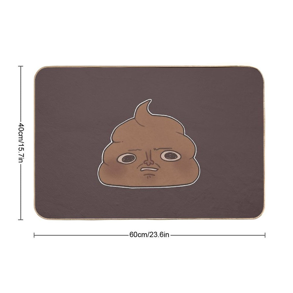 Disgusted Poop  Rapid-Drying Bath Mat