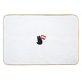 Lesbian Pride Flag Black Cat Sticker WLW  Versatile Bath Mat