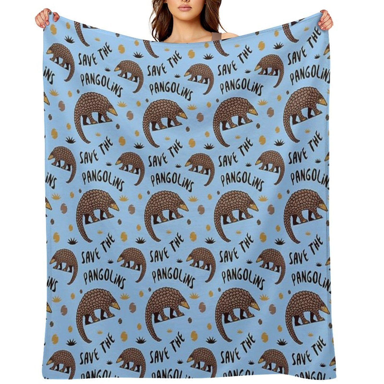 Endangered Pangolin - Save The Pangolins Premium Throw Blanket