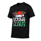 Nonna Claus Christmas Lights Pajama Family Matching Grandma  Quick-drying T-Shirt