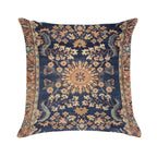 Sarouk Persian Floral Rug Print Soft Hidden Zipper Throw Pillow