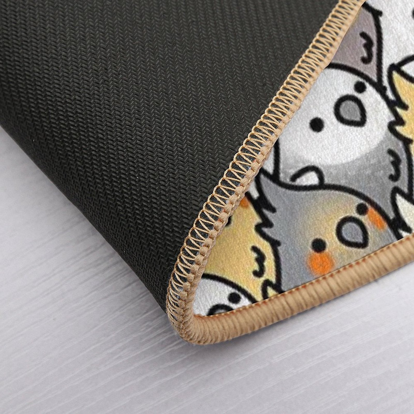Chubby Cockatiel Party  Easy Maintenance Bath Mat