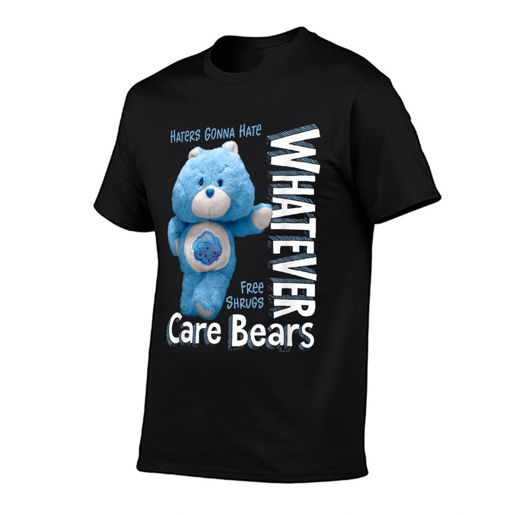 Care Bears Whatever Grumpy Bear Toy Cute Cartoon  Ribbed Collar T-Shirt