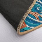 Black Dark Great Ramen Off Kanagawa  Multi-Purpose Bath Mat