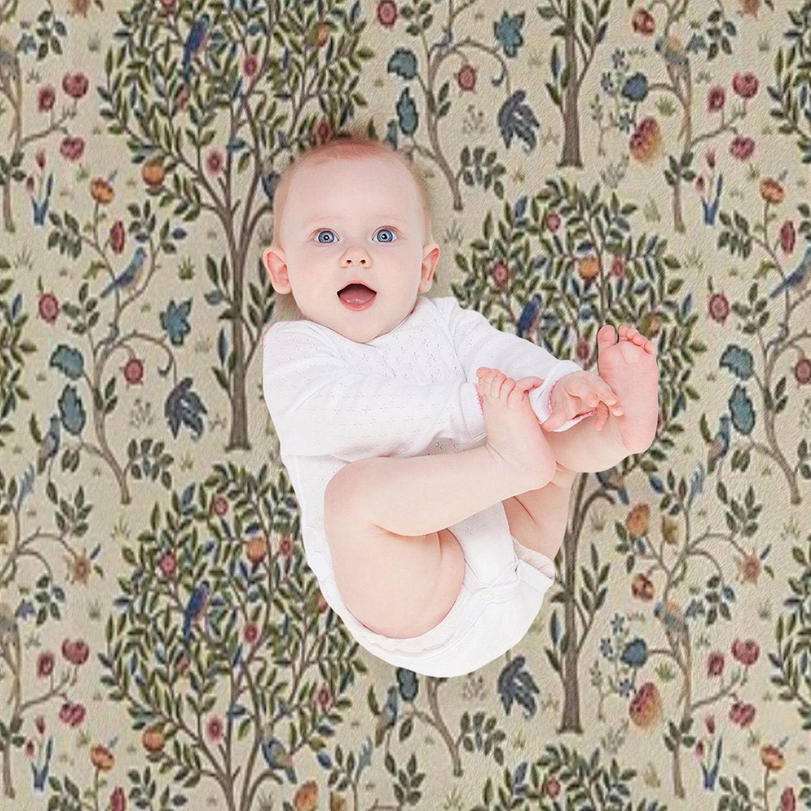 William Morris Victorian Arts And Crafts Movement Designer Comfort Throw Blanket